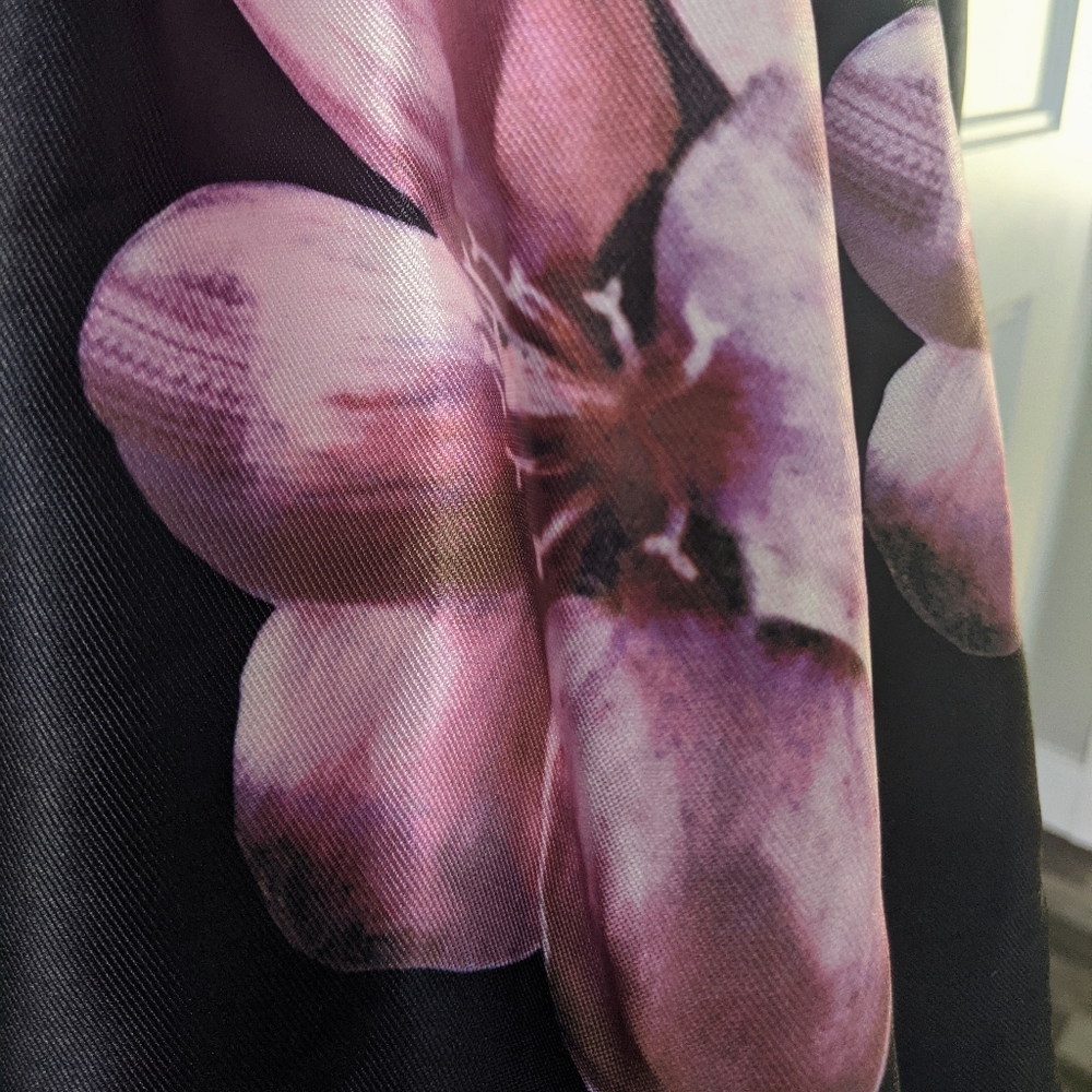 Avec Les Filles Mini Dress, Black, Floral - Picture 6 of 7